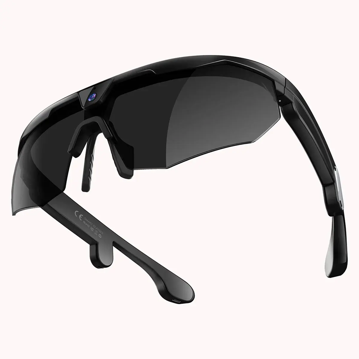 Ai Smart Cycling Goggles, Wearable Video Recording, Designed for Outdoor Adventures, Bike Enthusiasts, Unisex, Model W640