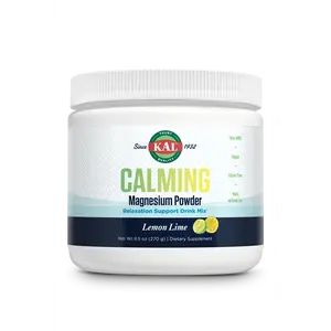 KAI Calming Magnesium Powder - Lemon Lime - 5 oz (142 g) - Relaxation Support Drink Mix - Healthcare & Vitamin Supplement Muscle Fitness
