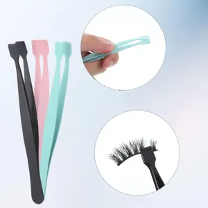 1pc 45 Degree Eyelash Extension Tweezers, Curved Tip Lash Applicator for Detailed Makeup, Professional Brow & Lash Tool for Salon and Home Use, Ergonomic Makeup Tool, Cosmetics Makeup Tool