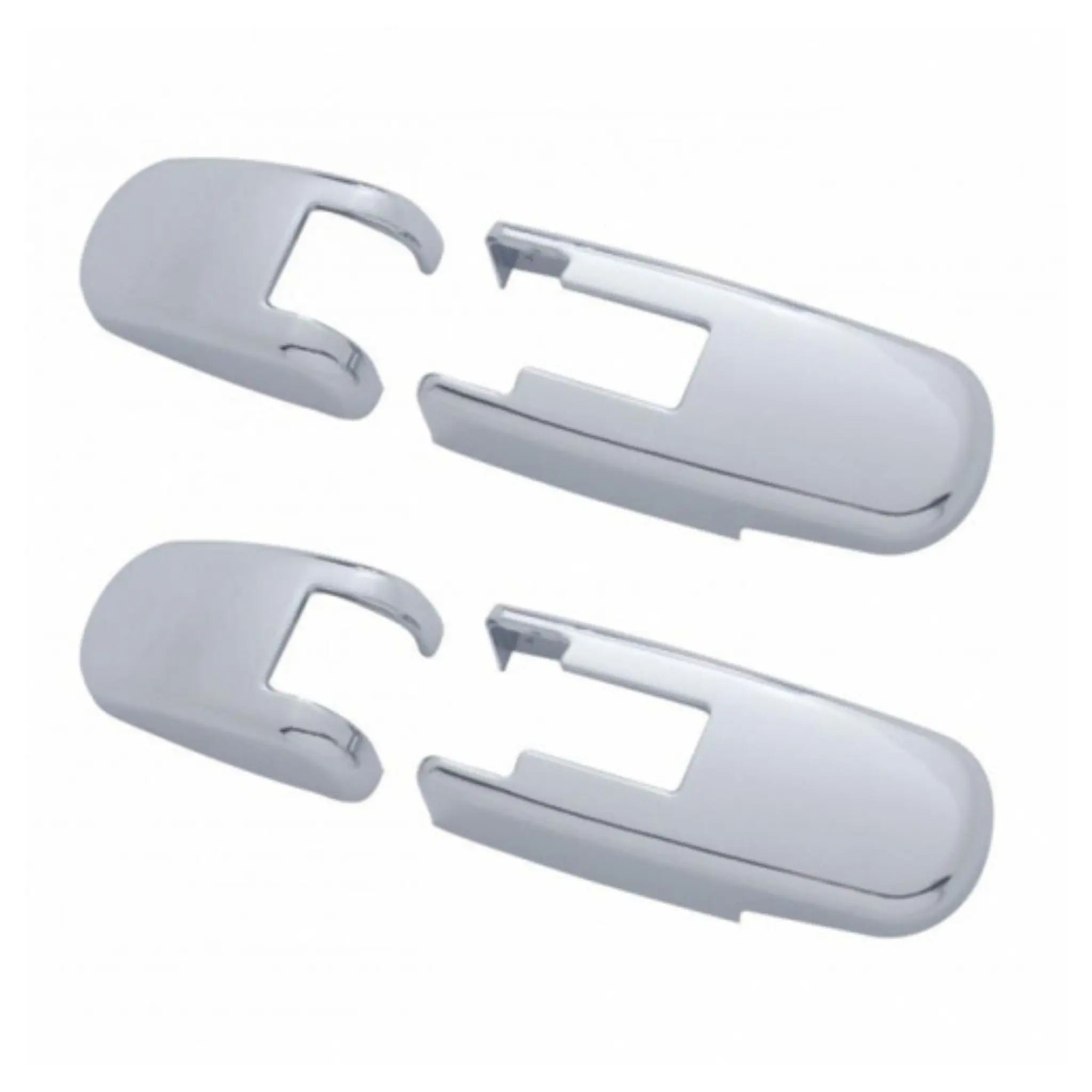 United Pacific Chrome Hood Latch Cover Set Auto Parts Accessories, Replacement Parts with Easy Press Fit Installation, Fits 2 Popular Models Kenworth T660 and Peterbilt 386