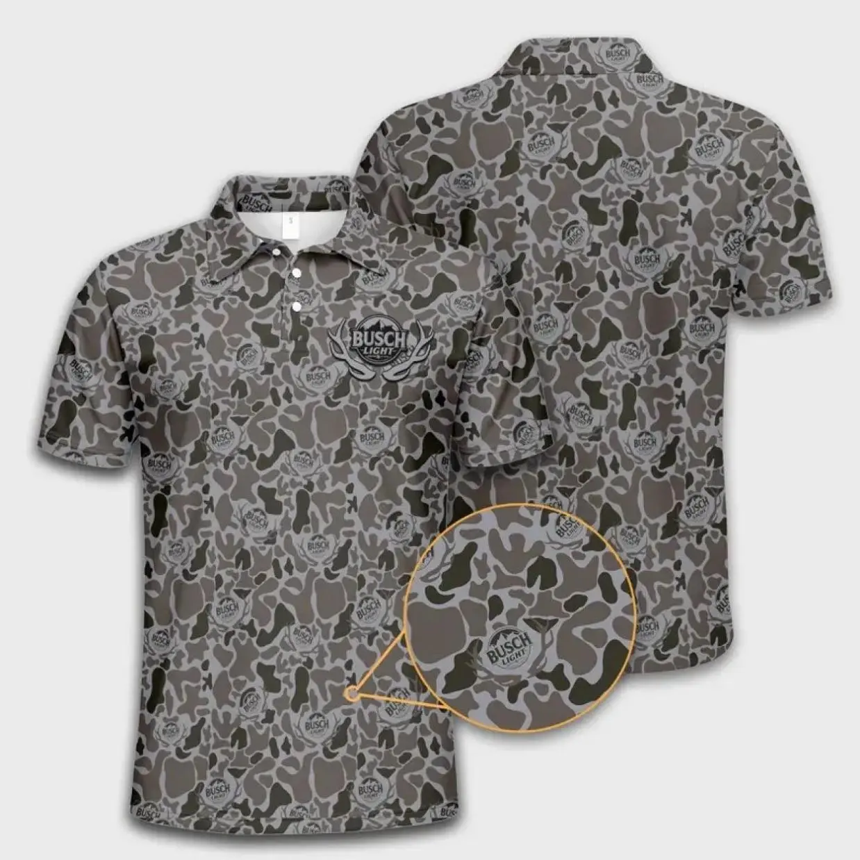 Busch Camo Polo for Men – Relaxed Fit, All-Day Comfort