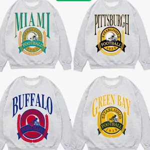 GILDAN ASG GREY Vintage 90s All Team Football Sweatshirt – Retro 90s Varsity Style Crewneck, Unisex Pullover, Classic Sports Fan Gift KZ
