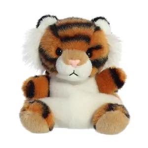 Palm Pals Adorable Indy Tiger 5 inch Orange Mini Soft Plush Collectable Stuffed Animal