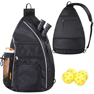 Pickleball Bag for Women Men - Portable Pickleball Backpack Travel Paddle Case Sling Bag for Pickleball Paddle and Tennis Racket