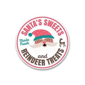 Santa Sweets and Reindeer Treats Sign