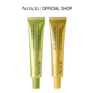Arencia Booster Shot Skin Renewal Duo - Vitamin C & Retinalfor Day And Night Brightening, Pore Minimizing,Moisturizing.and Fades Dark Spots |1.01 fl oz + 1.01 fl oz