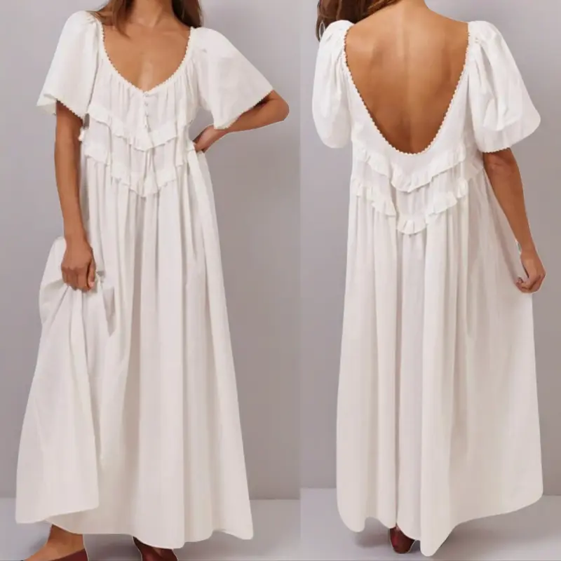free people drop waist dress long sleeves - TikTok Shop