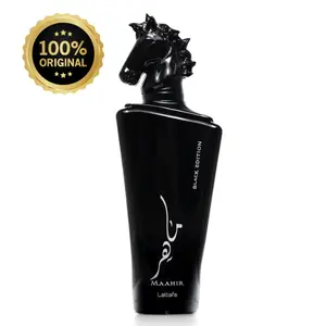 Lattafa Perfumes Maahir Black Edition EDP (3.4 Oz / 100ml) – Premium Unisex Eau de Parfum Spray