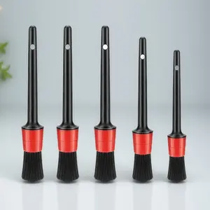 5-Pack Double-Headed Car AC Vent Cleaning Brushes, Removable Microfiber Dust Tools - Portable for Car Air Vents & Home AC, Effective Cleaning Essential - Car Accessories