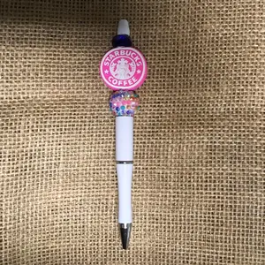Beaded Pens 6 for 36.00 Plastic Metal gems