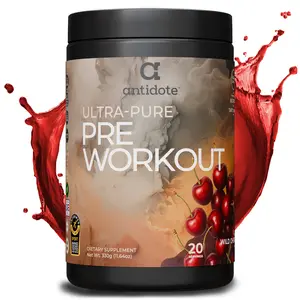Antidote | Ultra-Pure Pre-Workout - Wild Cherry, 20 servings, Clean Ingredients, Vegan Creatine, Beta-Alanine, Natural Energy, Keto-Friendly, No Artificial Additives