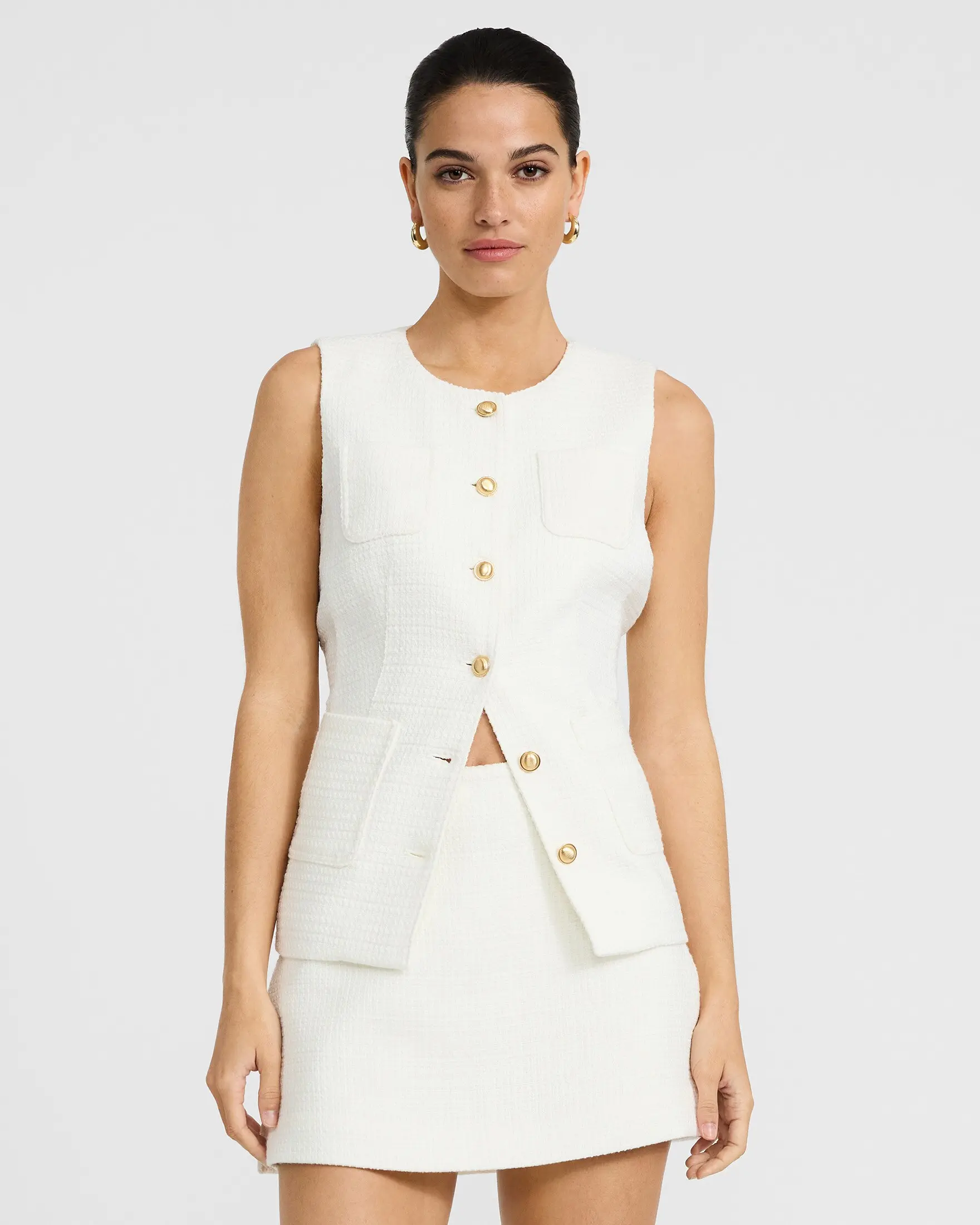 Express Tweed Editor Super High Waisted Mini Skort, Shorts, Skirts