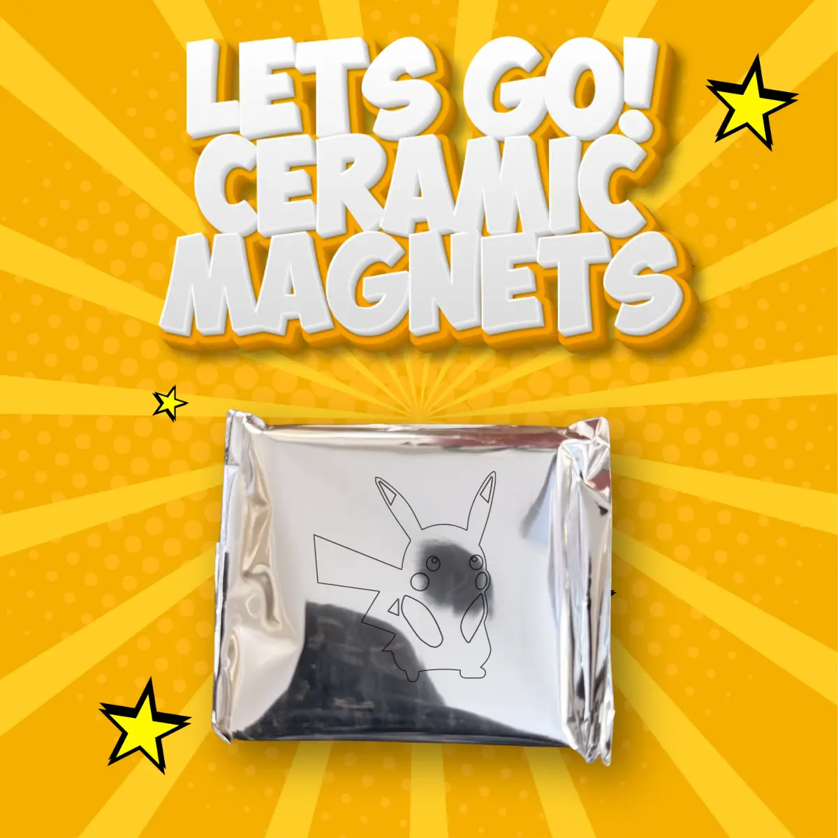 Let's Go! Ceramic Magnets Pokemon CCG - 1 Per Pack