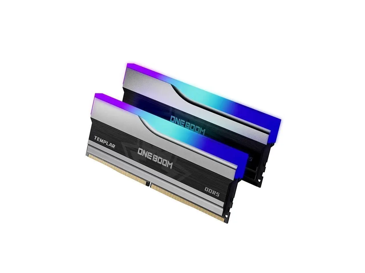 KingSpec ONEBOOM Templar DDR5 RGB 32GB (2 x 16GB) 288-Pin PC RAM DDR5 5600 Desktop Gaming Memory with Dynamic RGB Lighting Sync