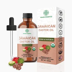Organic Jamaican Black Castor Massage Oil, 100ml - Non-GMO, Pure & Natural - Made in USA