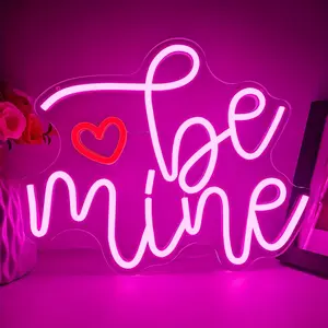 Valentine'S Day Teddy Bear Neon Sign - Dimmable LED Wall Decor with Heart & Arrow Design, USB Powered, Perfect for Bedroom, Wedding, Anniversary & Romantic Settings