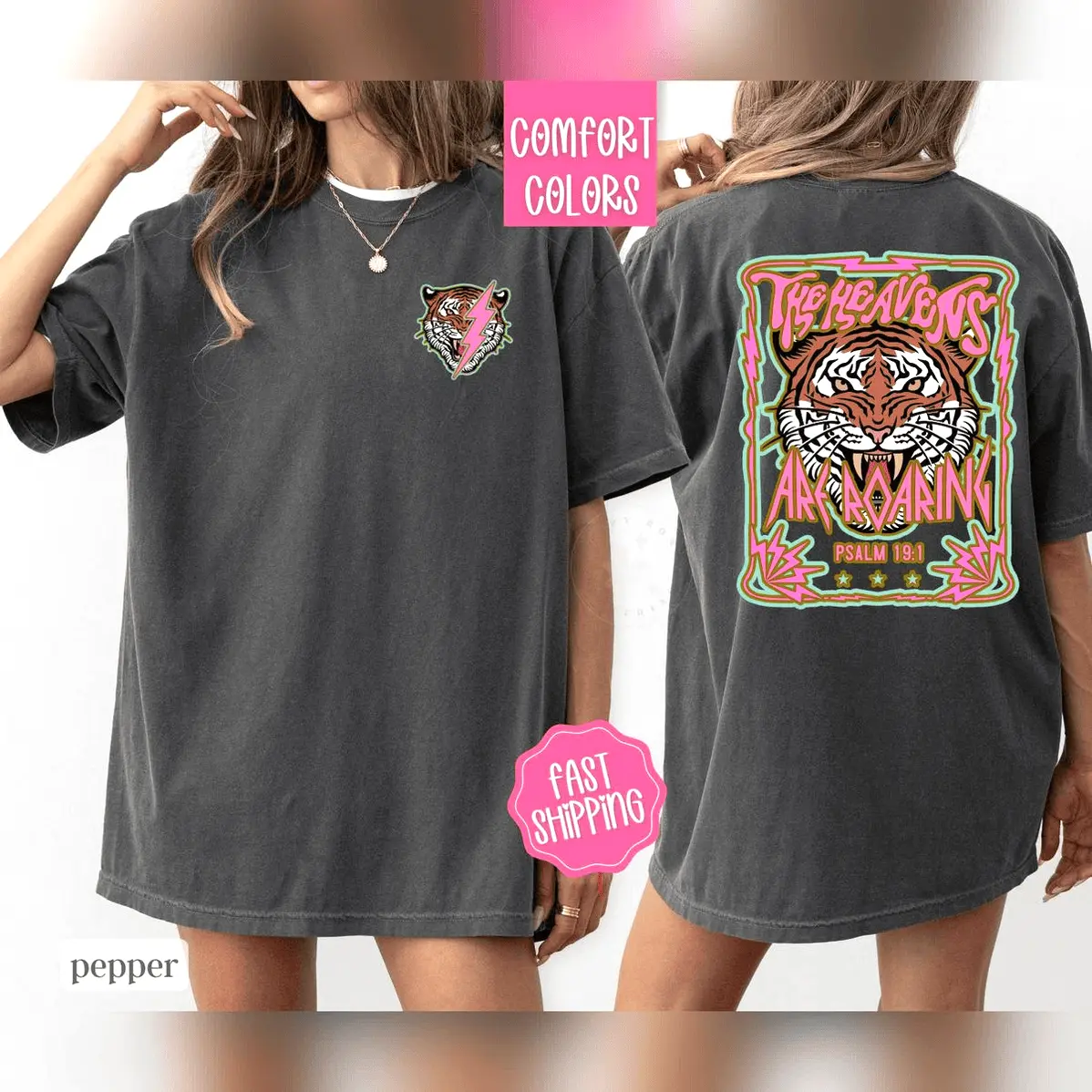 The Heavens Are Roaring Shirt Scripture Tees For Women Religious Tshirts Cotton T-Shirt – Best Fit Unisex Everyday T-Shirt