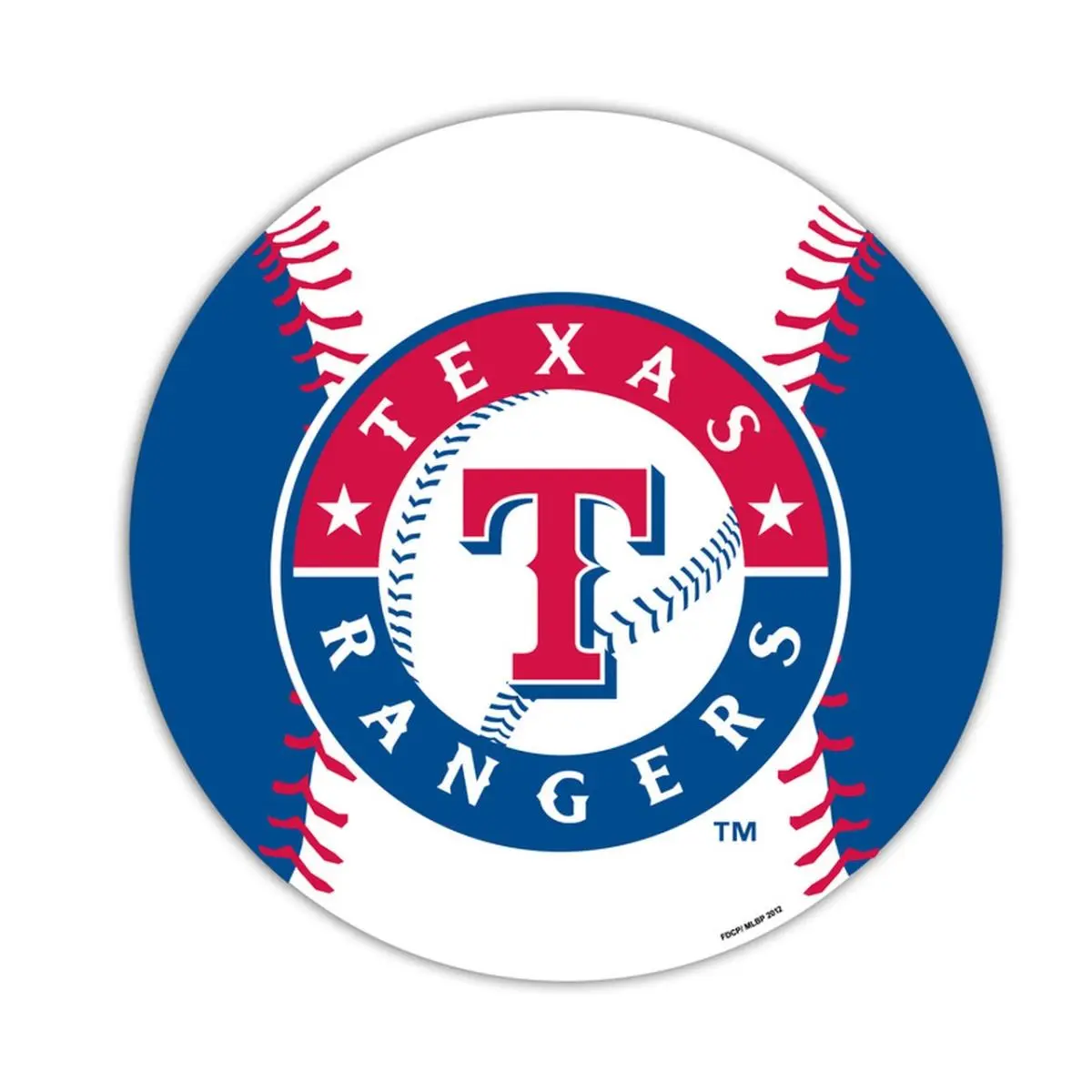 212 MAIN 8 in. Texas Rangers Magnetic Fan Decor Car-Style Magnet Collectible Accessory
