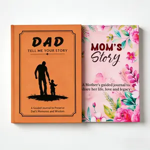 Mom and Dad Story Guided Journal Set, Memory Books for Parents to Share Their Life Love and Legacy, Meaningful Gift for Mom and Dad, Mother’s Day & Father’s Day Gift, Birthday Gift for Parents, Keepsake Journals