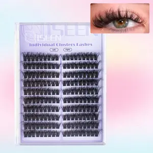 Individual False Eyelashes, 1 Count Mixed Length Natural Look Eyelash Extensions, Self Grafting Curl Eyelashes, Eye Makeup Enhancement False Eyelashes, DIY Eyelash Extensions, Fluffy Eyelash Clusters, Cosmetic