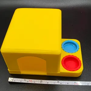 Galactic Scum Doghouse Reptile Hide & Feeding Ledge with 2 Silicone Cups (0.25 oz)