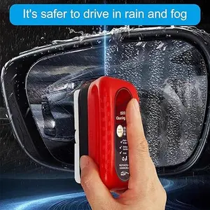 Car Glass Oil Film Cleaning Brush Prevents Rain Fog Removal for Clear Visibility Easy Use Oil Film Removal Tool