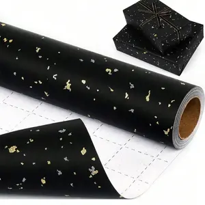 Packaging Paper, Thick Waterproof Gift Wrapping Paper, Floral Print, Party Decor, Holiday Gifts, 3m Roll