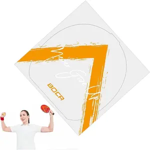 2 Pcs High-Performance Table Tennis Rubber Sheets - Anti-Static Protective Film with 17x17cm Adhesive Backing for Ping Pong Paddles, Transparent Durable Design for Enhanced Spin Control (Yellow)