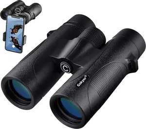 Gskyer Binoculars - 12x42 HD Zoom Binocular for Bird Watching Hunting Powerful Lightweight Waterproof Binoculars with Phone Adapter for Travel Cruise Ship Stargazing Hiking Watching the show and the game Summer Gift