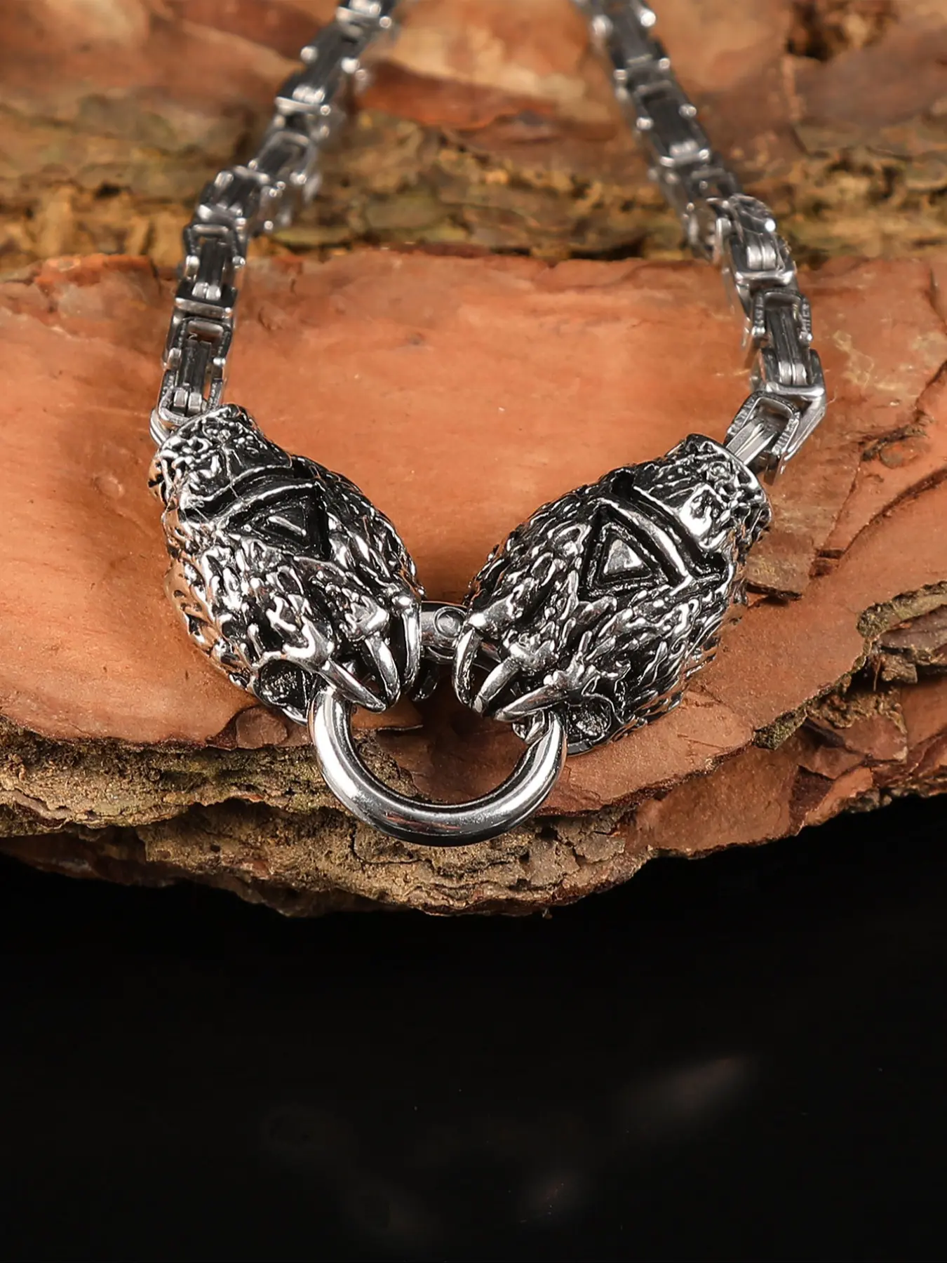 Vintage Bear Claw Hand Chain, Stainless Steel Bracelet, Casual Animal Pattern, Unisex Jewelry, Party Accessory, Gift Idea