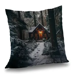 MWW C1PT2626CO9F0T Aesthetic Standard Pillow Insert, 26x26 in. Lone Cabin Brown Polyester Twill, Home Decor Textile Soft Furnishing, Aesthetic Standard Pillows