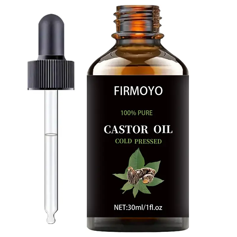 Firmoyo Pure Natural Cold-Pressed Castor Oil 30ML for Hair Growth Promotion, Rich in Omega-9 Fatty Acids and Vitamin E, Moisturizing Skin and Hair Repair