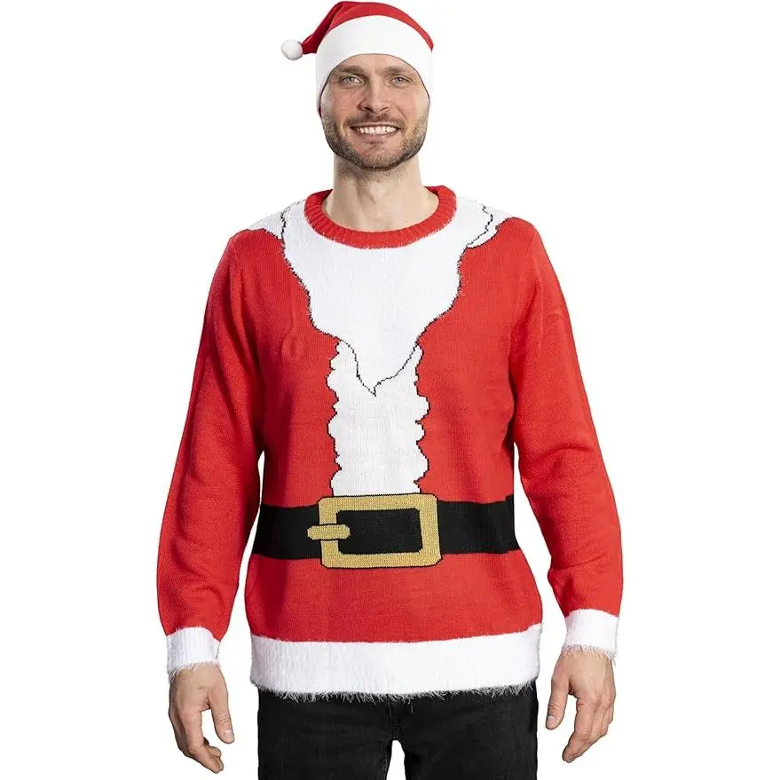 I Am the Santa Claus Knitted Ugly Christmas Sweater