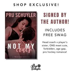Not My Coach - a head hockey coach x player’s sister romance novella - shop exclusive cover