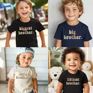 Big Brother Retro Shirts, Biggest Little Littlest Matching Brother Shirt, Cute Retro Matching Bro Shirts, Best Gift For Brothers