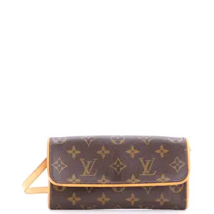 Pre-owned Louis Vuitton material Messenger Bags Twin Handbag Monogram Canvas PM by Rebag