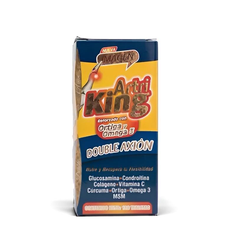 Artri KING Reforzado with Orthiga & Omega 3 Glucosamine Vitamin Turmeric Collagen 100 Tabs Mexico for Joint Health supplements eocute natural capsules Healthcare