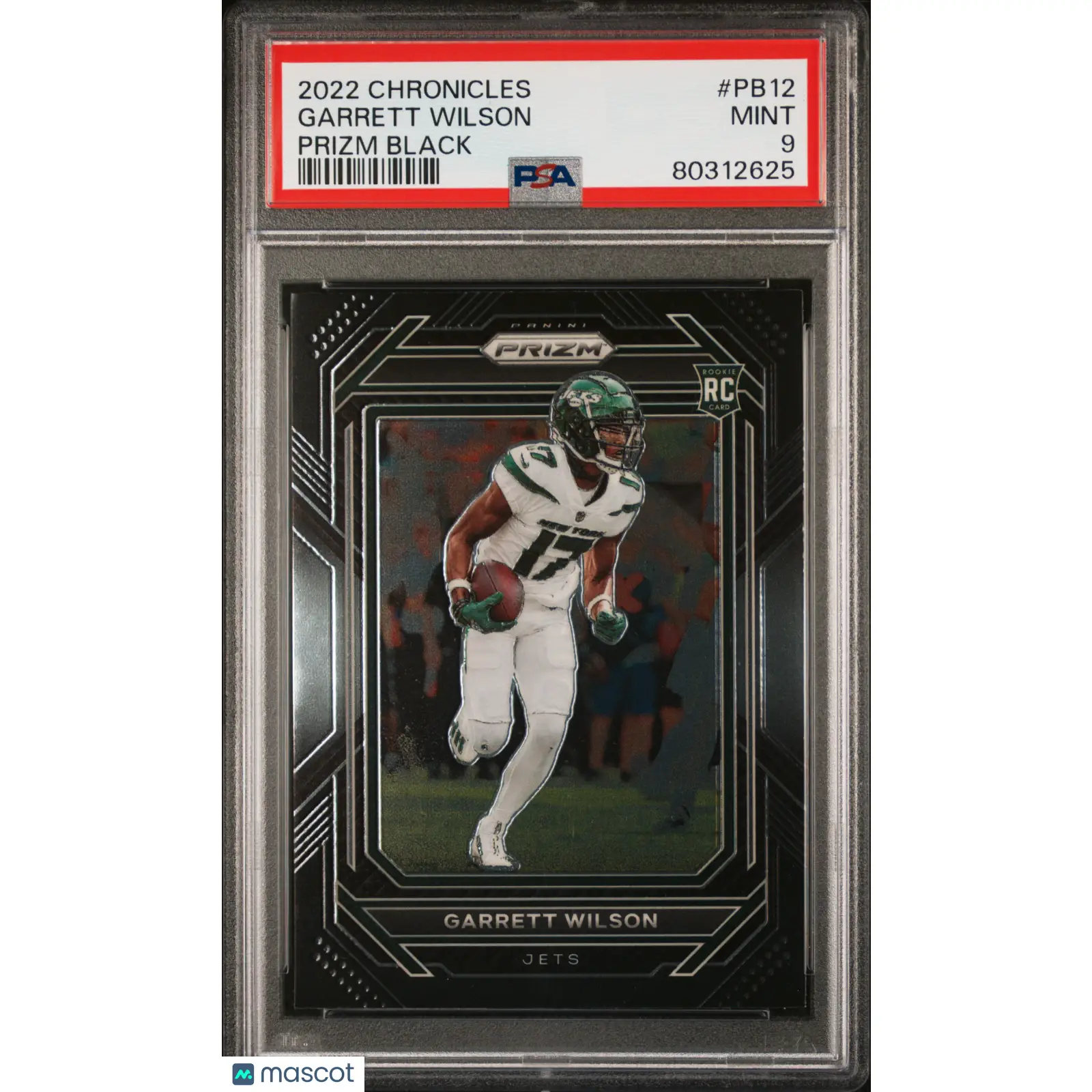 Garrett Wilson PSA 2022 Panini Chronicles Prizm Black #PB12 9