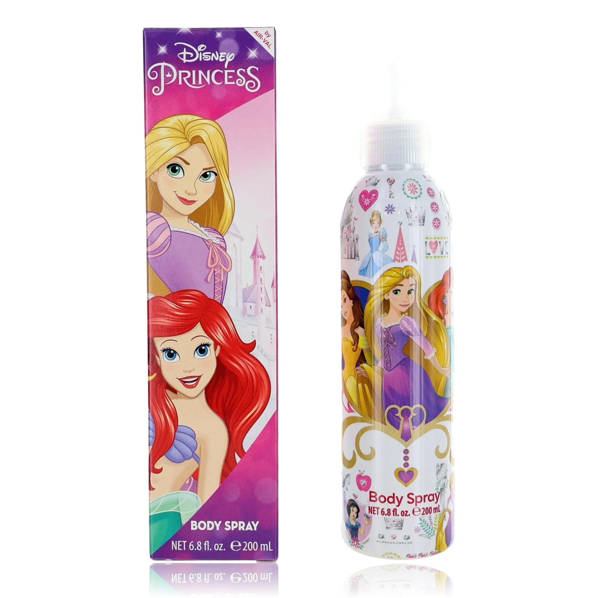 Disney Princess Authentic Body Mist, Lightly Scented Perfume Body Spray for Girls and Kids, 6.7 fl oz (200 ml), No, Bottle