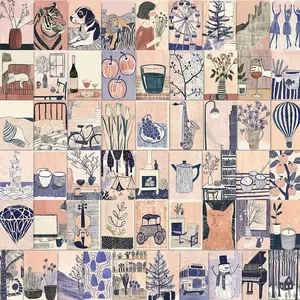 Abstract Art Sticker, 55pcs/set Creative Graffiti Sticker, Decorative Sticker for Phone Case, Computer, Guitar, Bag, Water Cup, Scrapbook