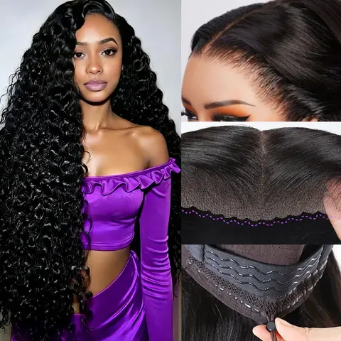 [NEW IN] BFFGIRL Virgin Human Hair 13x6 Full Lace Frontal Wig - Glueless, Pre-Cut, Pre-Plucked, Ear-to-Ear, Drawstring Fit, Adjustable Cap, Beginner-Friendly, Low Shedding, Long Wear, Durable for Repeat Use (Water Wave)