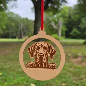 Laser Engraved Personalized Great Dane Ornament