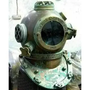 Rare Antique Diving Divers Helmet Mark V Vintage Navy Us Sea Deep Scuba Helmet,