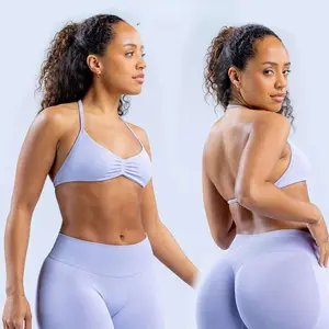 Impact Strappy Bra & Shorts/Leggings Set – Seamless Sculpt Fit with Stylish Cross-Back Bra & Booty-Lifting Bottoms