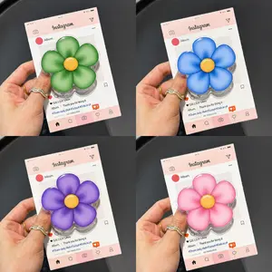 Colorful Daisy MagSafe Phone Grip – Magnetic Pop Socket Stand for Phone & Kindle, Cute Floral Aesthetic, Gift for Her