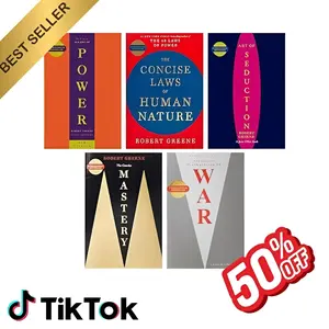Robert Greene 5-Book Set (CONCISE EDITIONS) – Exact Copy Set | 48 Laws of Power, Art of Seduction, Mastery & More