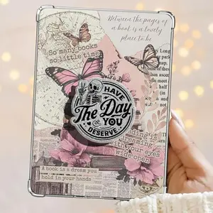 Have The Day You Deserve Skeleton Kindle Grip Book Bookish Magnetic Kindle Grip Books Lover Kindle Accessories Phone Holder PopSocket Phone Grip Magnetic Pop Socket Phone Grip