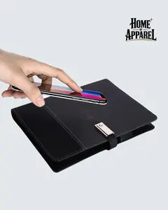 Smart Notebook 2026-2027, Wireless Charger, Power Bank, LED Light, USB & Card Slots