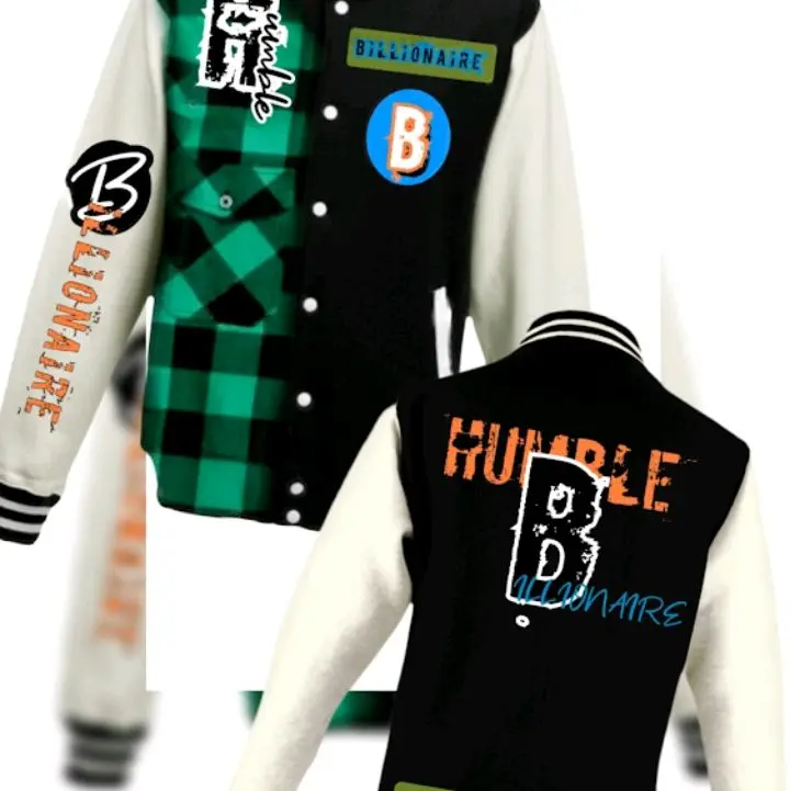 Humble Billionaire Unisex Varsity Jacket for Women and Men - Comfortable Fit & Versatile Casual Wear