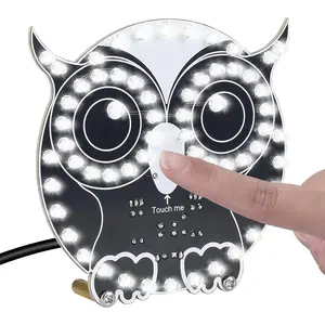 Soldering Practice Kit, Touch Control Light Soldering Learning Kit With 3 Light Modes Brightness Adjustment Shaped Kit for Beginners School Students Education